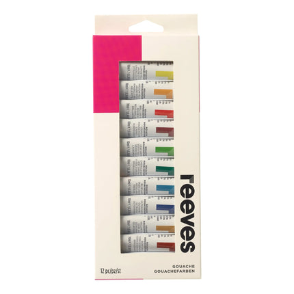 Reeves Gouache 12 x 12ml Set
