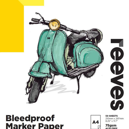 Reeves Bleedproof Marker Pad - A4