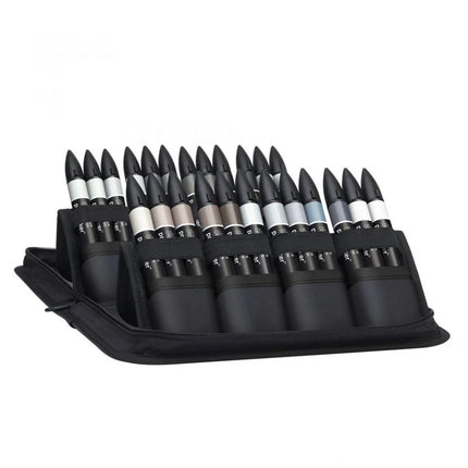 Winsor & Newton ProMarker - Black & Grey Tones Wallet of 24