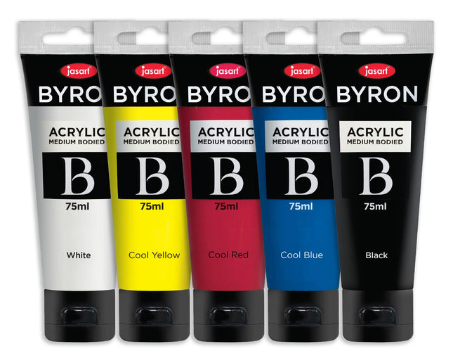 Jasart Byron Acrylic Paint Set - Primary Cool