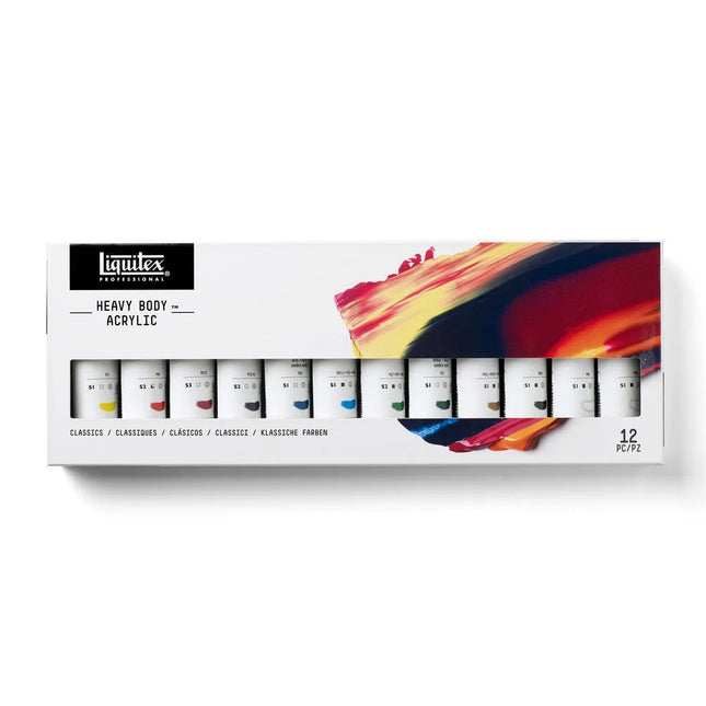Liquitex Professional Heavy Body Acrylic Paints - Classic Set 12 x 59ml