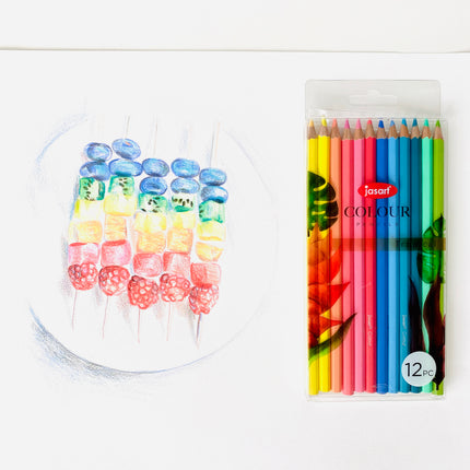 Jasart Trend Pencil Pack of 12 - Tropical