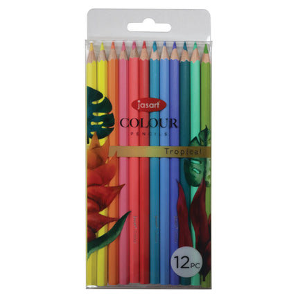 Jasart Trend Pencil Pack of 12 - Tropical