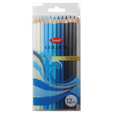 Jasart Trend Pencil Pack of 12 - Ocean