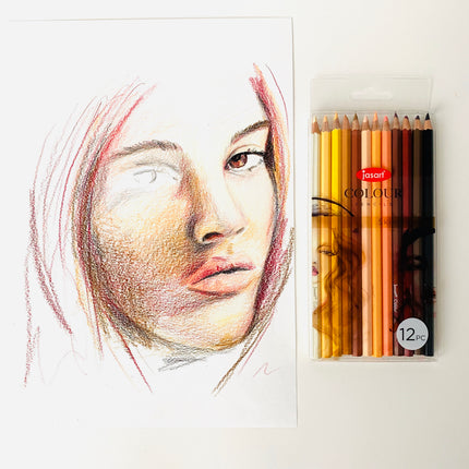 Jasart Trend Pencil Pack of 12 - Skin