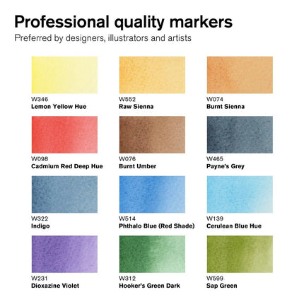 Winsor & Newton ProMarker Watercolour - Landscape Tones Set of 12
