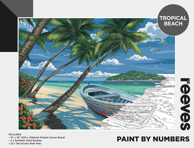 Reeves Paint By Numbers Kits - Tropical Beach