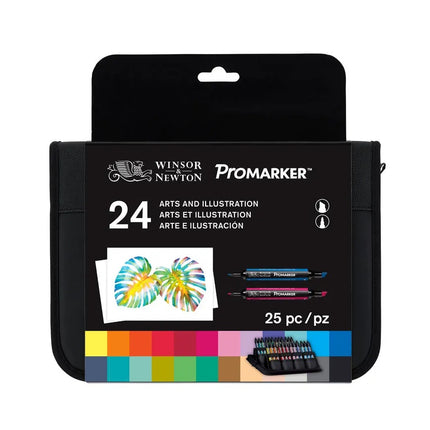 Winsor & Newton ProMarker - Art & Illustration Tones Wallet of 24
