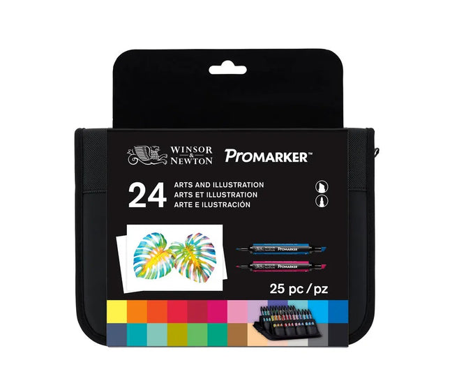Winsor & Newton ProMarker - Art & Illustration Tones Wallet of 24