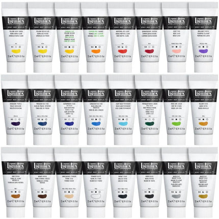 Liquitex Professional Heavy Body Acrylic Paints - Essentials Set 24 x 22ml