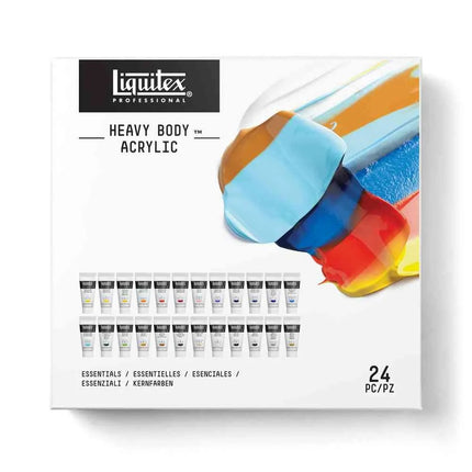 Liquitex Professional Heavy Body Acrylic Paints - Essentials Set 24 x 22ml