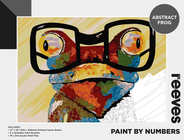 Reeves Paint By Numbers Kits - Abstract Frog