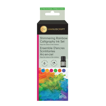 Manuscript Shimmering Inks - Set of 6 Rainbow