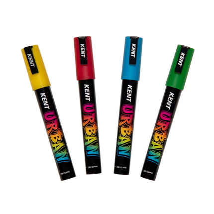 Kent Urban Acrylic Paint Marker - Fine Tip 4 Pack - Classic