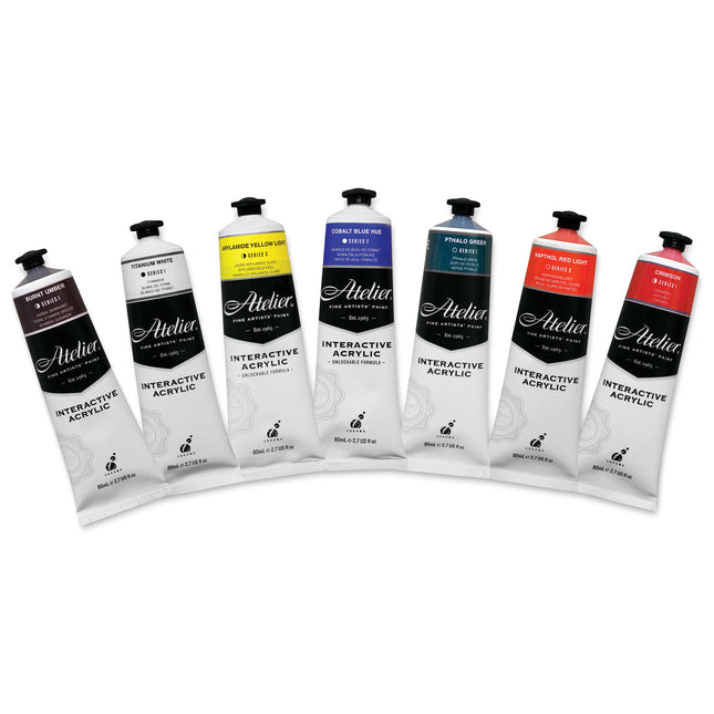Atelier Interactive Acrylic Paints 80ml - 81 Colours