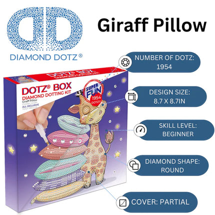Diamond Dotz Quick Dotz Box - Girrafe Pillow