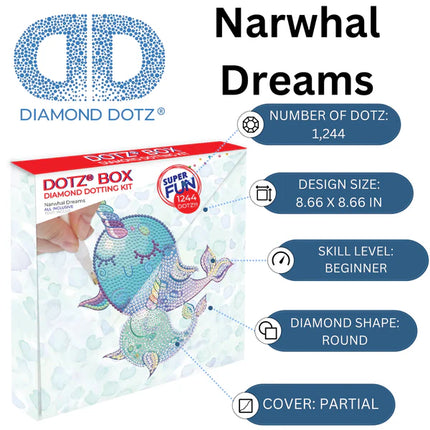 Diamond Dotz Quick Dotz Box - Narwhal Dreams