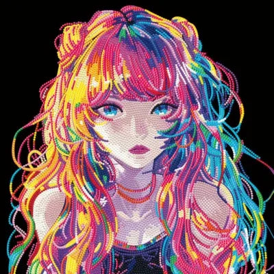 Diamond Dotz - Neon Noir - Anime Girl