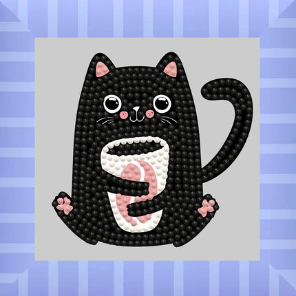 Diamond Dotz Quick Dotz Cameo - Coffee Bean Kitten