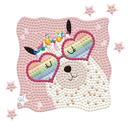 Diamond Dotz Quick Dotz Cameo - Llama Rainbow