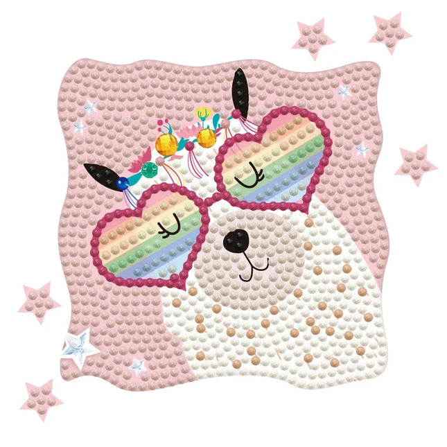 Diamond Dotz Quick Dotz Cameo - Llama Rainbow