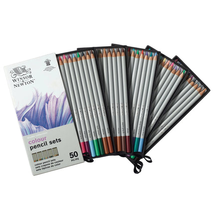 Winsor & Newton Studio Coloured Pencil Drawers - Set of 50