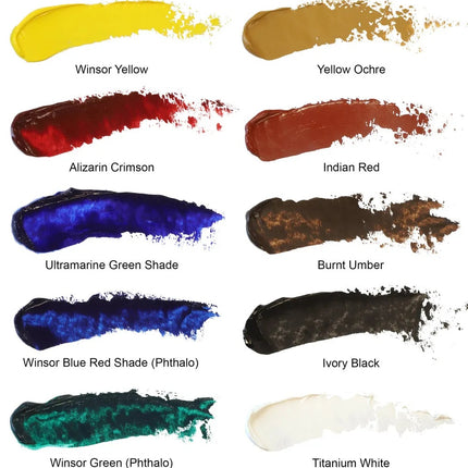 Winsor & Newton 21ml Artists' Oil Paints Set Of 10