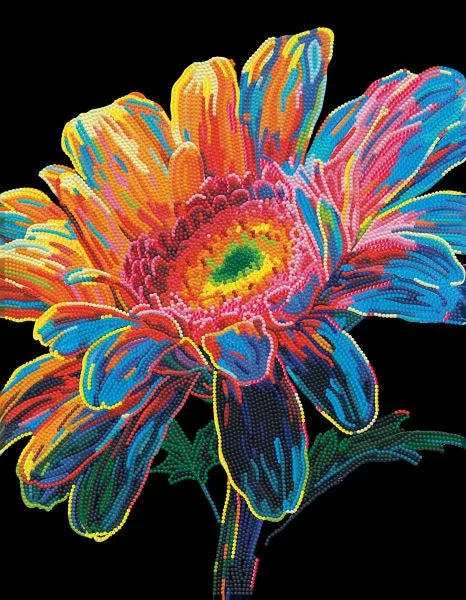 Diamond Dotz - Neon Noir - Gerbera
