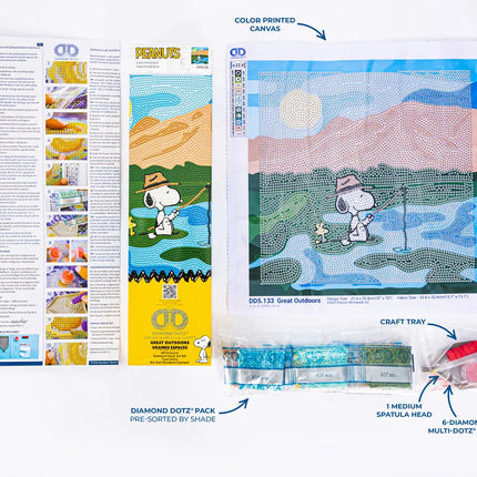 Diamond Dotz Diamond Kit - Peanuts Great Outdoors