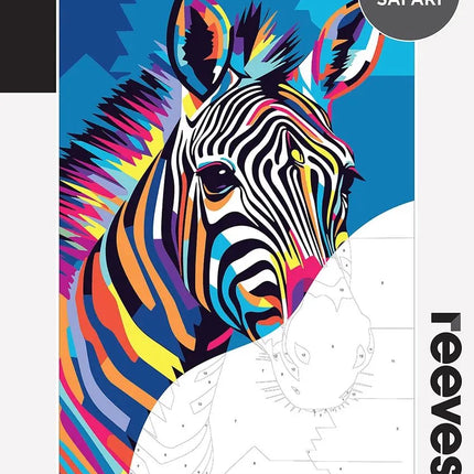 Reeves Paint By Numbers Kits - Neon Safari