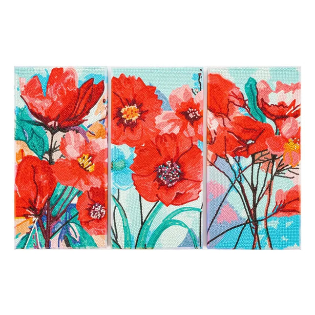 Diamond Dotz - Triptychs - Poppy