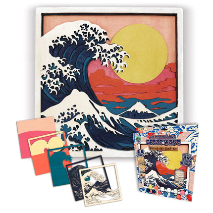 Splat Planet - Dimensional Wooden Art Kit - Wave