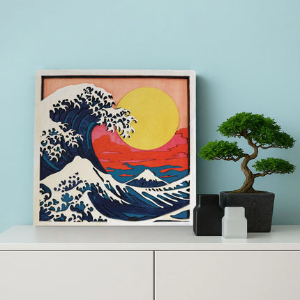 Splat Planet - Dimensional Wooden Art Kit - Wave