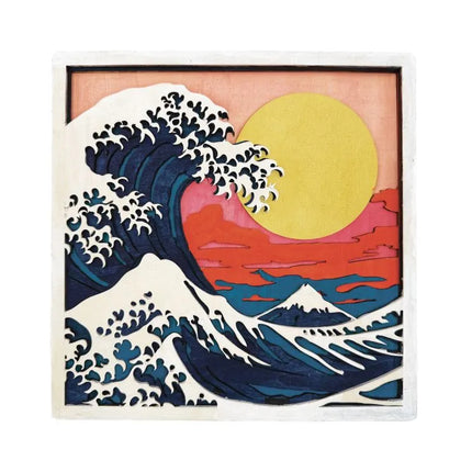 Splat Planet - Dimensional Wooden Art Kit - Wave