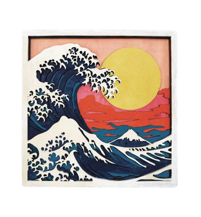Splat Planet - Dimensional Wooden Art Kit - Wave