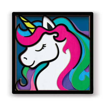 Splat Planet - Dimensional Wooden Art Kit - Unicorn