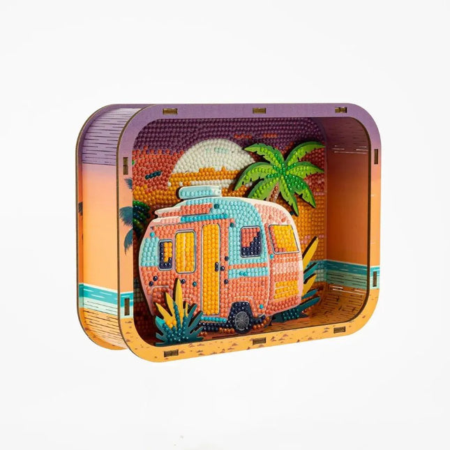 Diamond Dotz - Shadow Boxes - Holiday Caravan