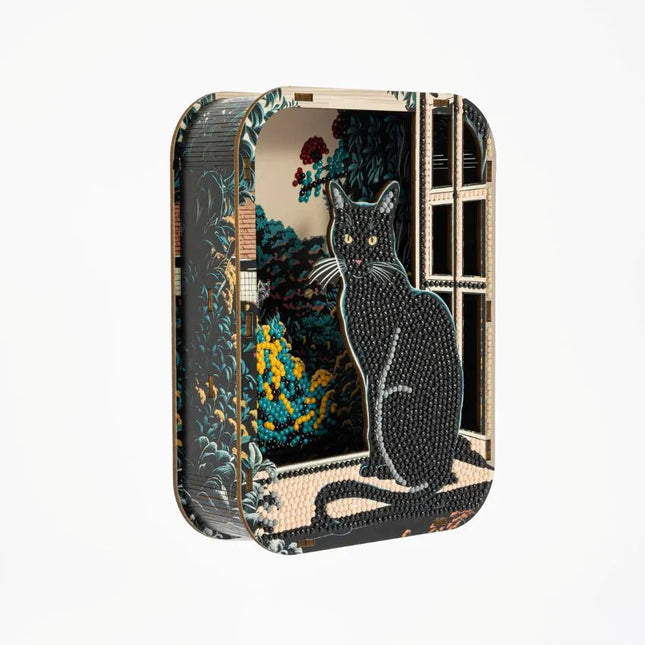 Diamond Dotz - Shadow Boxes - April Cat
