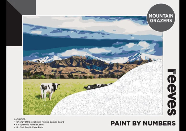 Reeves Paint By Numbers Kits - NZ Edition - Mountain Grazers