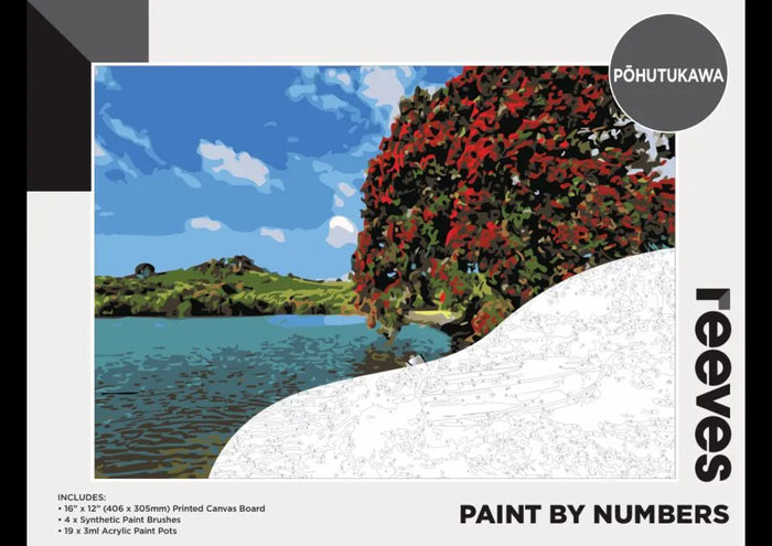 Reeves Paint By Numbers Kits - NZ Edition - Pohutakawa