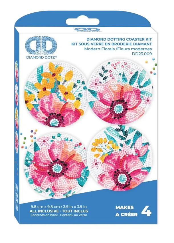 Diamond Dotz - Coasters - Modern florals
