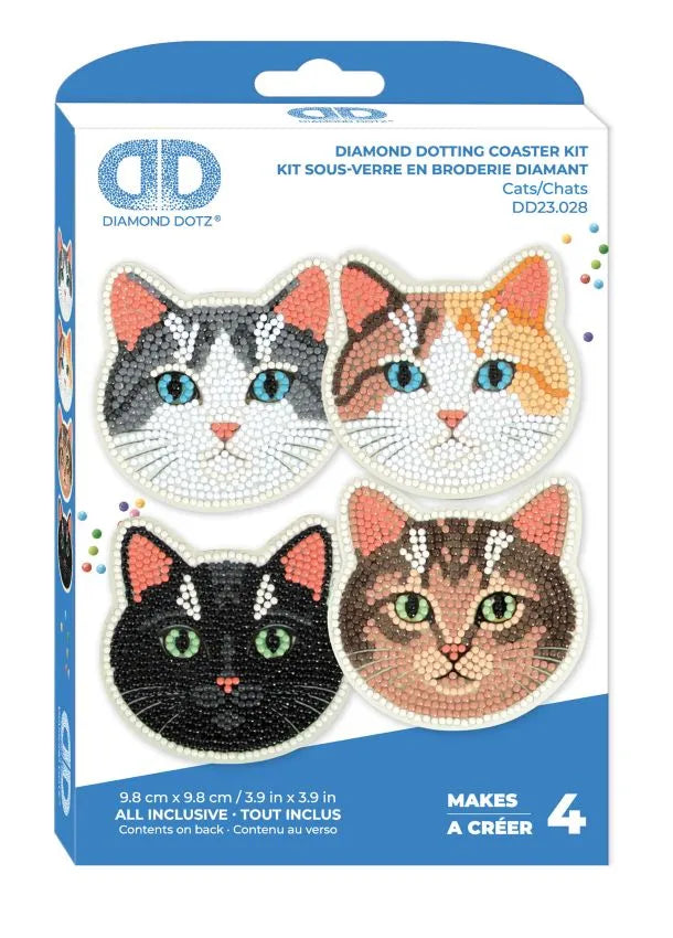 Diamond Dotz - Coasters - Cats