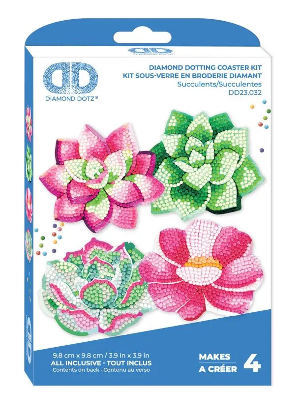 Diamond Dotz - Coasters - Succulents