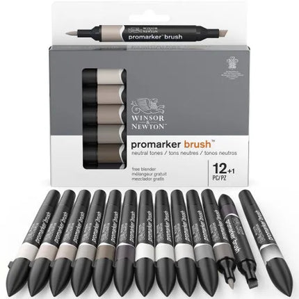 Winsor & Newton BrushMarker - Greys Set of 12