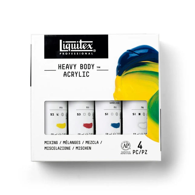 Liquitex Professional Heavy Body Acrylic Paints - Mixing Set 4 x 59ml