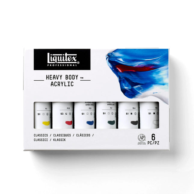 Liquitex Professional Heavy Body Acrylic Paints - Classic Set 6 x 59ml