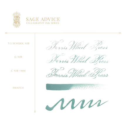 Ferris Wheel Press Calligraphy Ink - Sage Advice 28ml