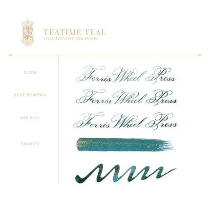 Ferris Wheel Press Calligraphy Ink - Teatime Teal 28ml