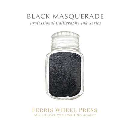 Ferris Wheel Press Calligraphy Ink - Black Masquerade 28ml