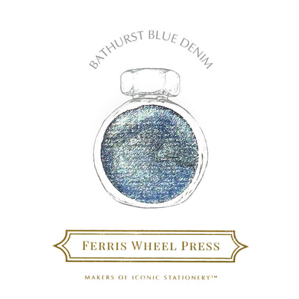 Ferris Wheel Press Fountain Pen Ink - Bathurst Blue Denim
